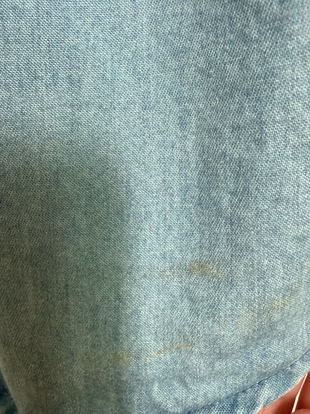 7 For All Mankind Light Blue 100% Cotton Sleeveless Denim Button-Down Vest - Picture 7 of 8
